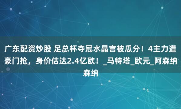 广东配资炒股 足总杯夺冠水晶宫被瓜分！4主力遭豪门抢，身价估达2.4亿欧！_马特塔_欧元_阿森纳